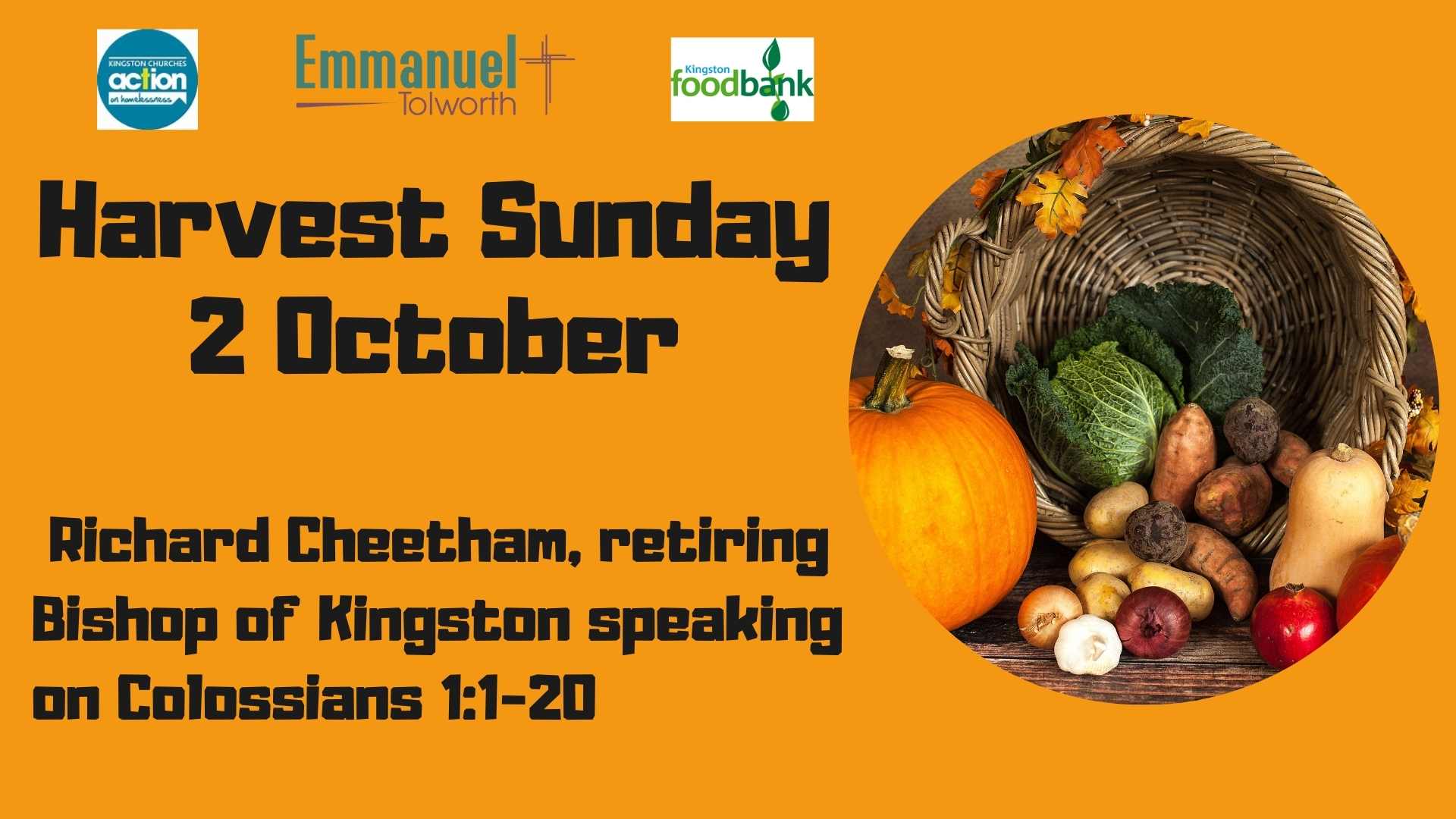 Harvest Sunday – Colossians 1:1-20